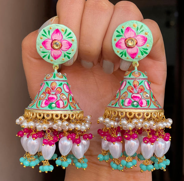 Hand Painted Jhumkas