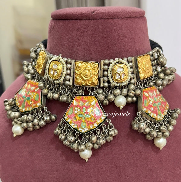 Brass Handmade Fusion Necklace Set