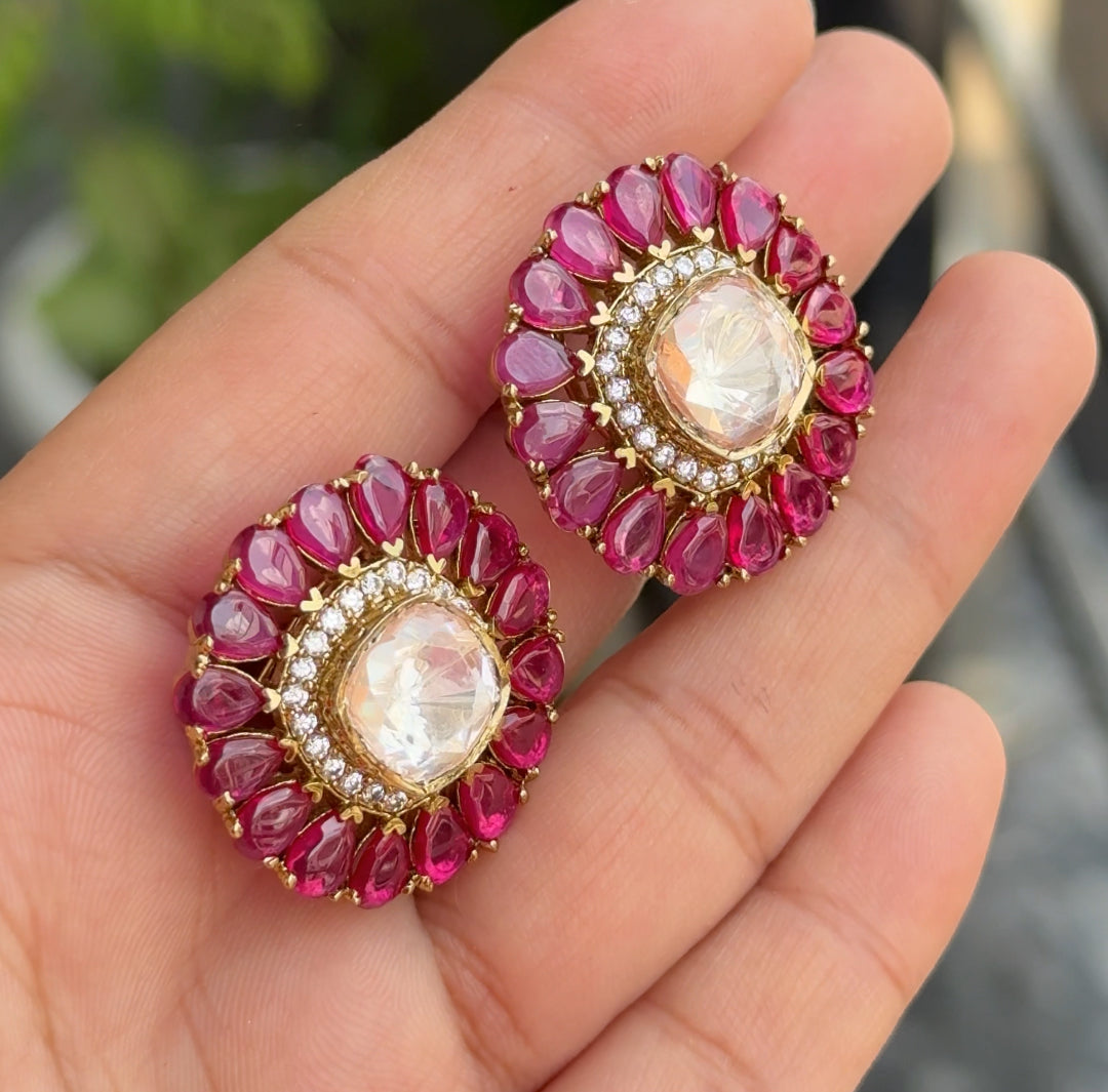 Vidhi Moissanite Studs