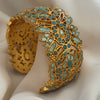 Jadau Gold Plated Turquoise Handcuff