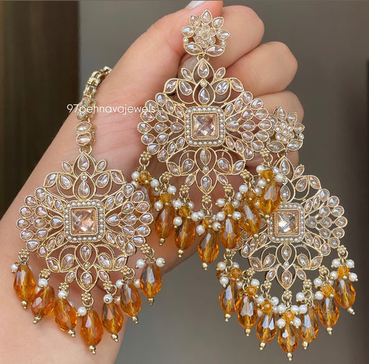 Kalpi Earrings Tikka Set