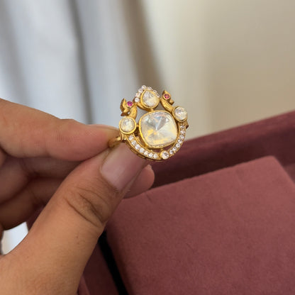 Morni Uncut Polki Ring