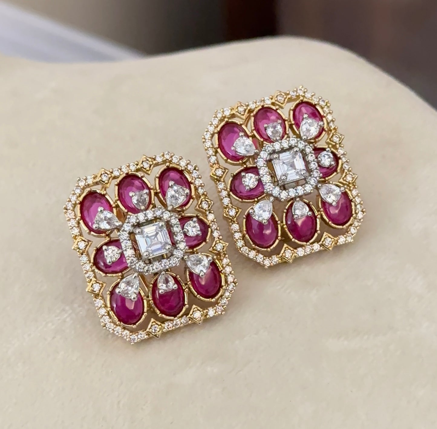 Doublet CZ Studs