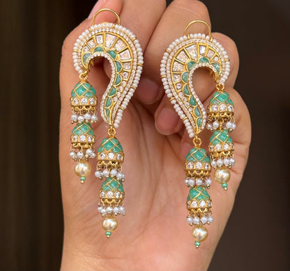 Urvi Kundan Polki Earrings