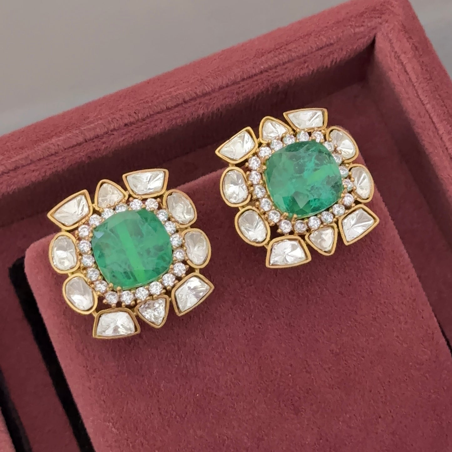 Siya Moissanite Doublet Studs