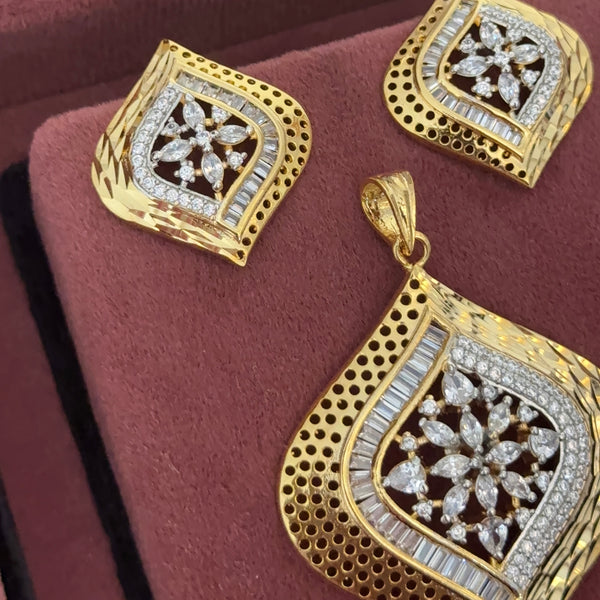 Kaveri CZ Pendant Set