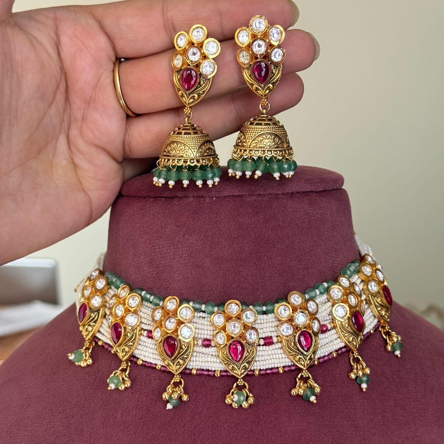 Mirya Kundan Premium Necklace Set