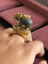 Elephant Polki Statement Ring