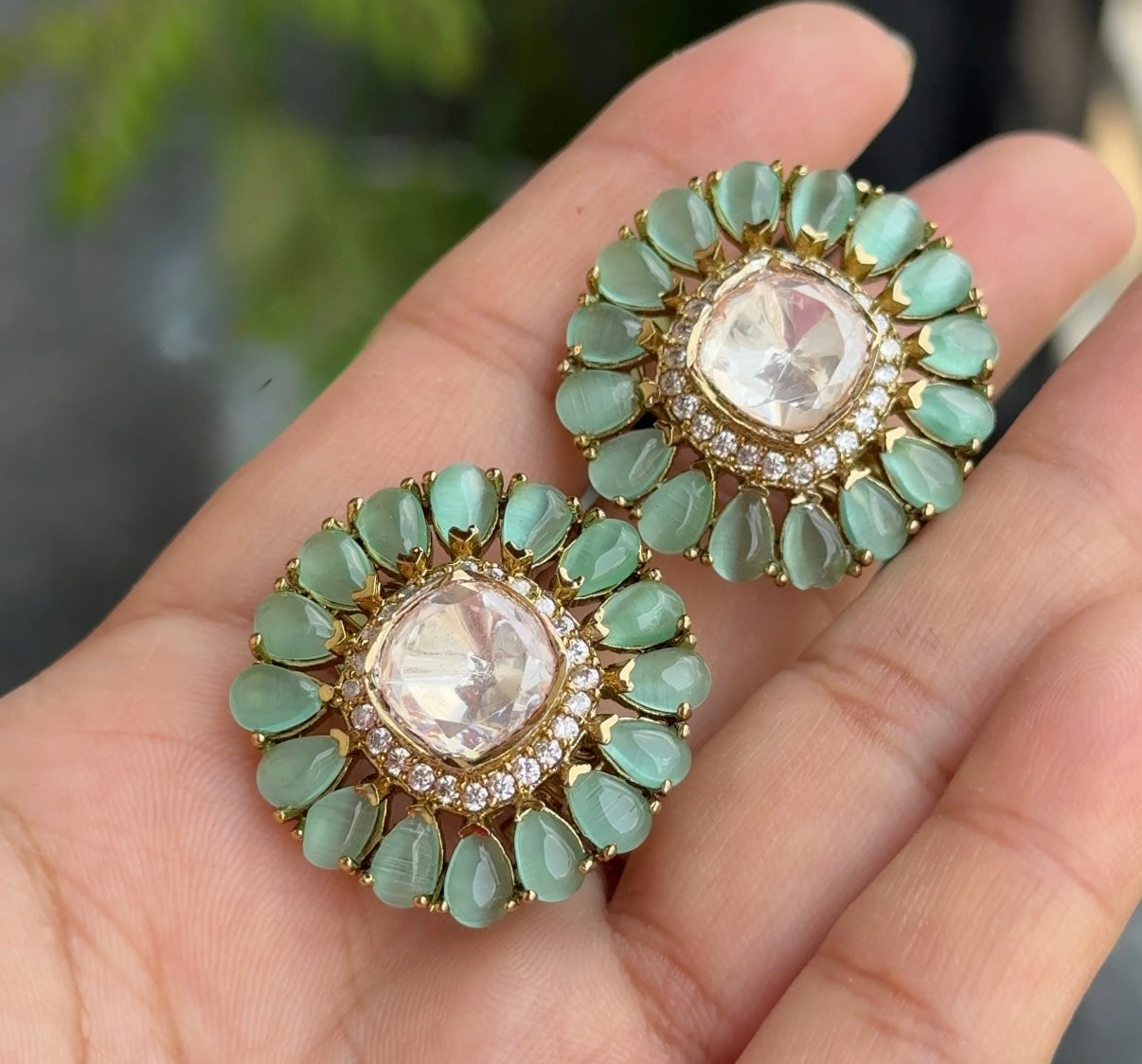 Vidhi Moissanite Studs