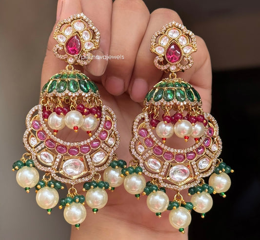 Kama Kundan Earrings