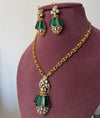 Gold Plated Long Necklace Set