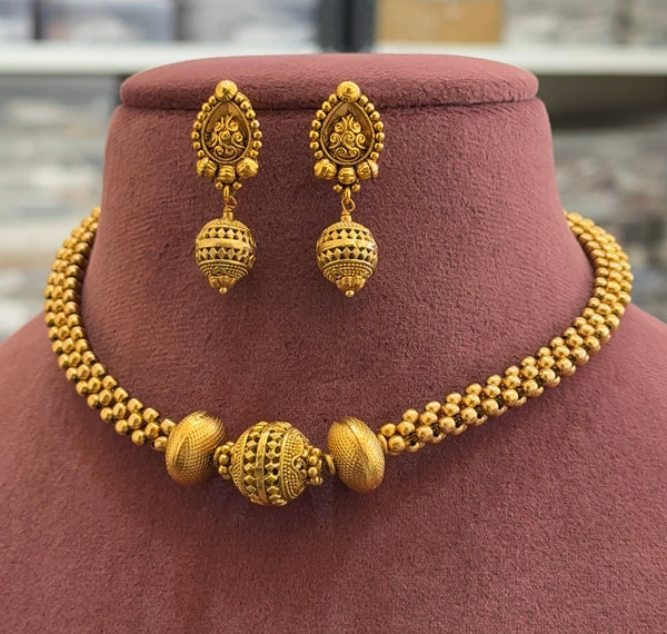 Inika Gold Plated Necklace Set