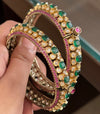 Nishtha Polki Opening Bangles