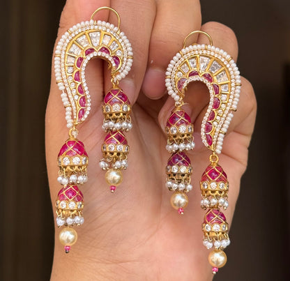 Urvi Kundan Polki Earrings