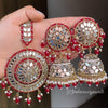 Bhaavi Mirror Earrings Tikka