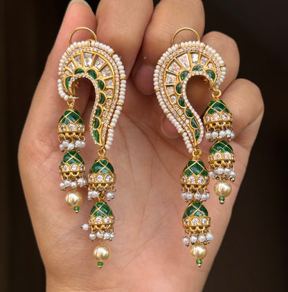 Urvi Kundan Polki Earrings