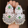 Piyu Silver Oversized Earrings