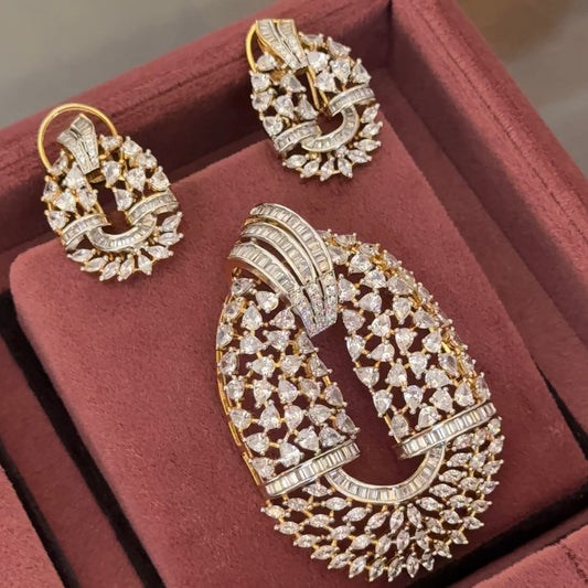 Veda CZ Pendant Set