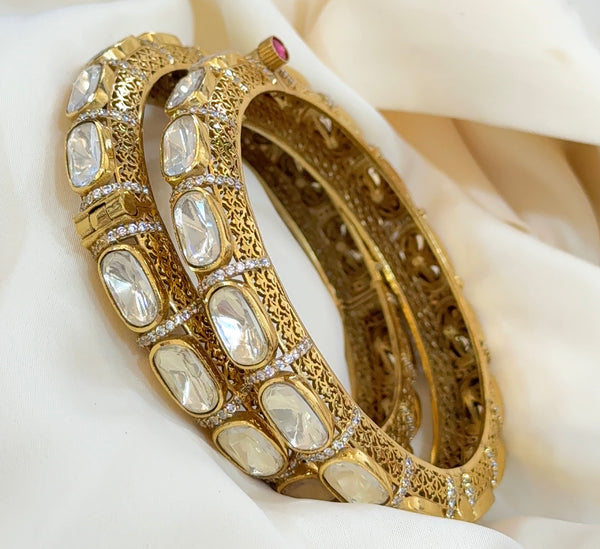 Eisha Moissanite Opening Bangles