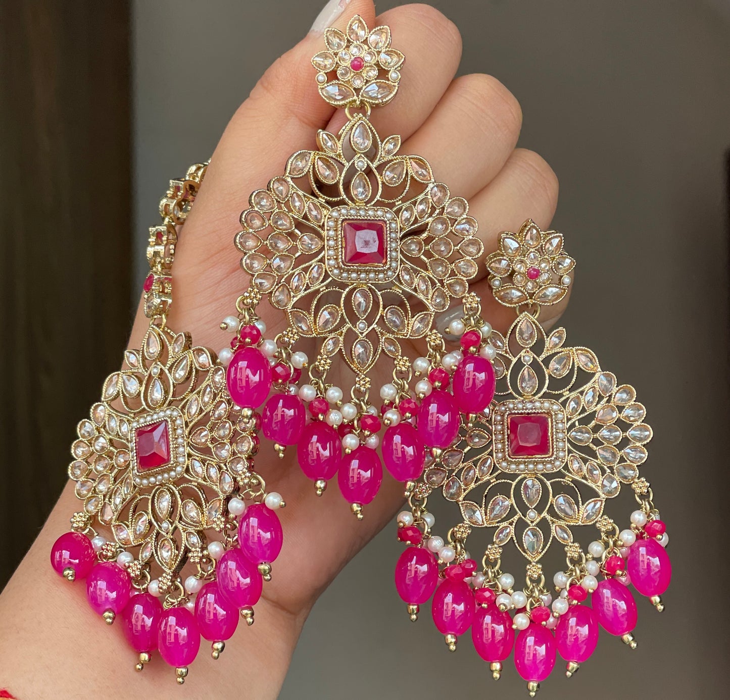 Kalpi Earrings Tikka Set