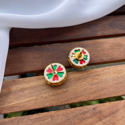 Kundan Round Studs