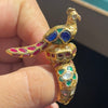 Peacock Jadau Ring