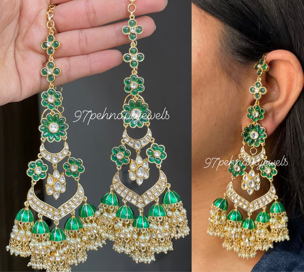 Meena Kundan Earrings
