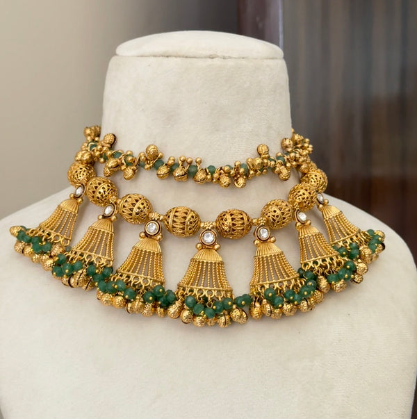 Rajwada Ghunghroo Necklace