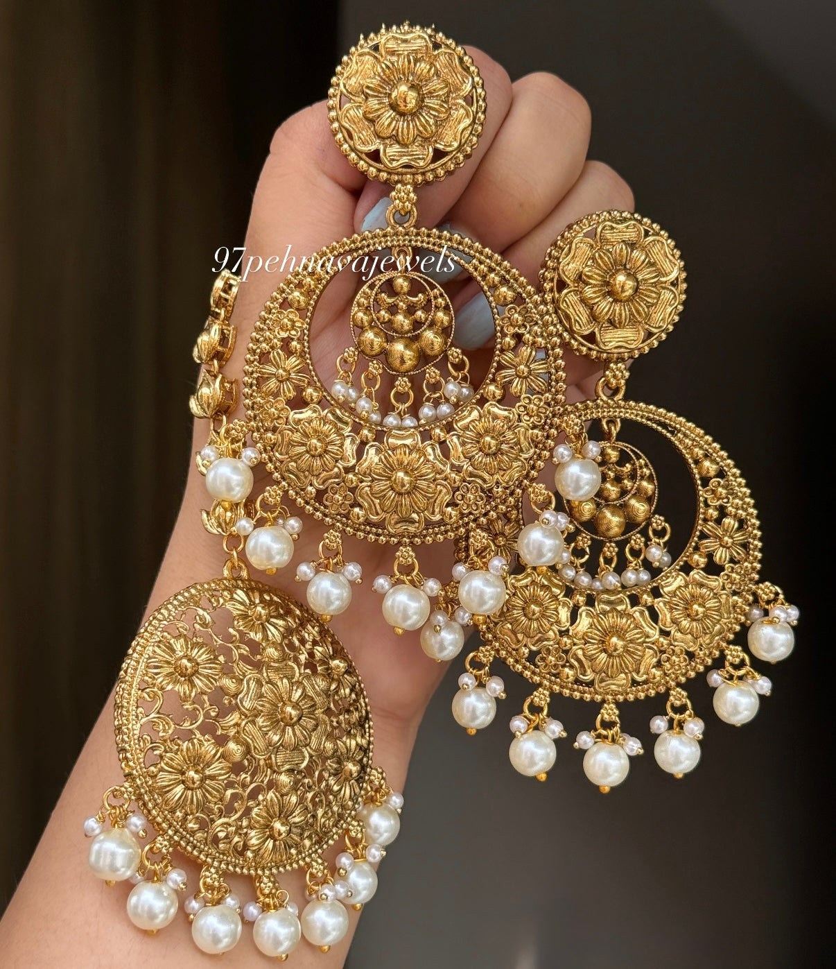 Inayat Gold Chandbali Tikka