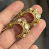 Moissanite Kaju Stud Earrings