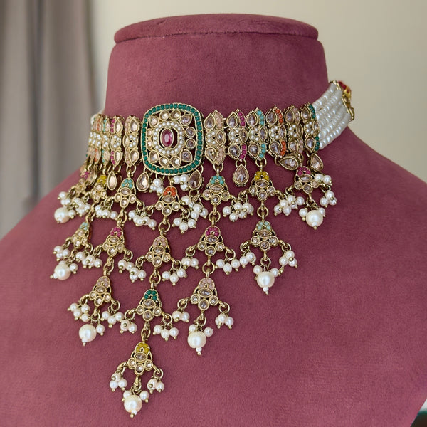 Abha Waterfall Necklace Set