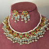 Lotus Beaded Paachi Necklace Set