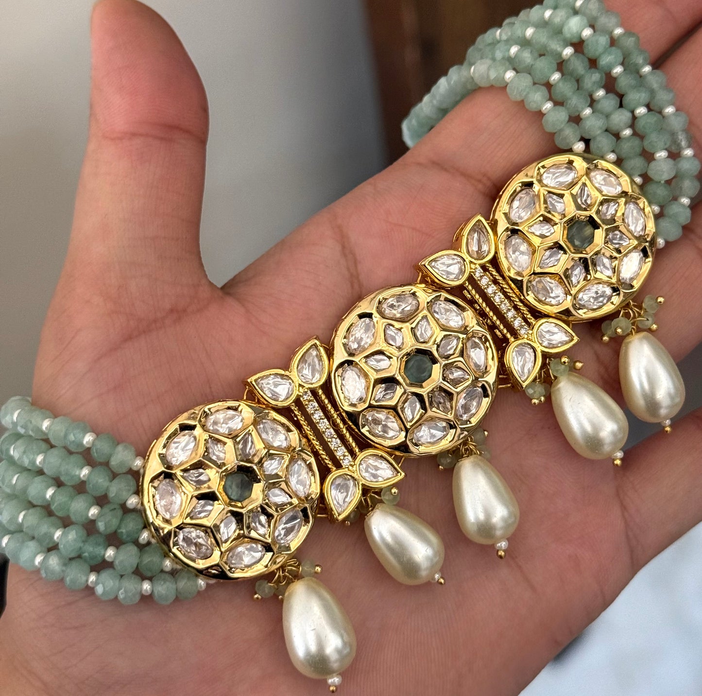 Nikhat Kundan Necklace Set