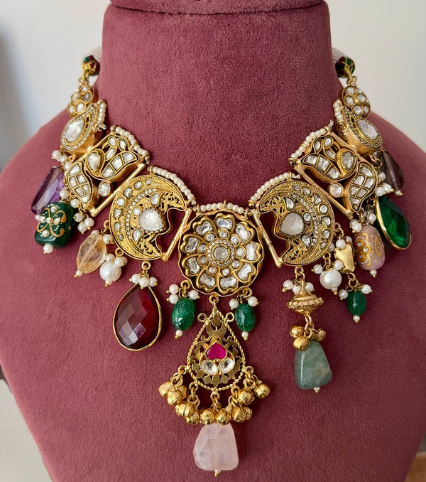 Anishka Brass Handmade Fusion Necklace Set