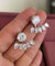 2 Style Rhodium Solitaire Studs