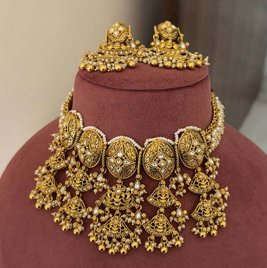 Nandini Gold Look Choker Set