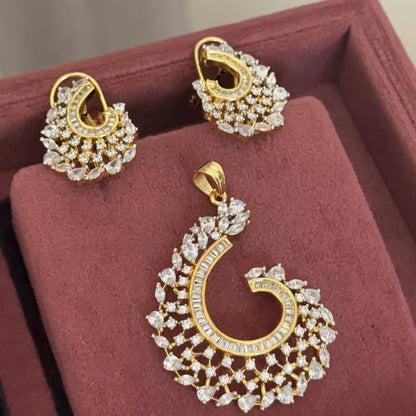 Aakriti CZ Pendant Set