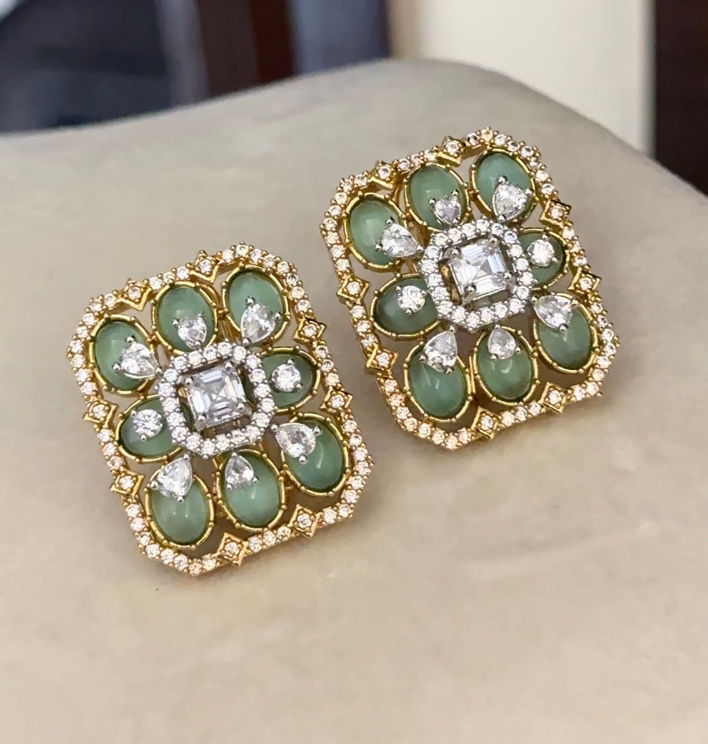 Doublet CZ Studs
