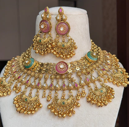 Sanchi Rajwada Necklace Set