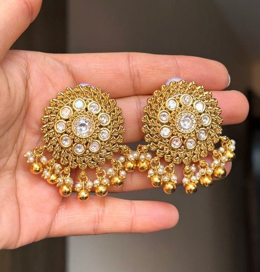 Farzana Gold Studs