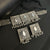 Square Mirror Oxidised Choker Set