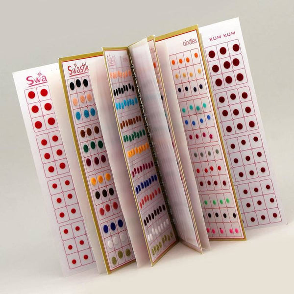 Plane Small Multicolored Bindi Book